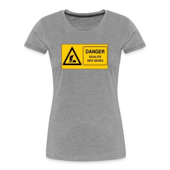 Gender equality - Women's Premium Organic T-Shirt - heather grey - Front - Mia (176cm)