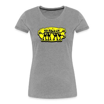 Groom Friends Group Beer - Women's Premium Organic T-Shirt - heather grey - Front - Mia (176cm)