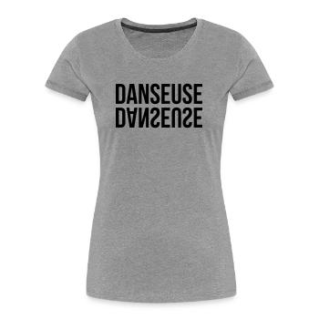 Dancer - Dance - Women's Premium Organic T-Shirt - heather grey - Front - Mia (176cm)