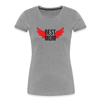 Best Mom - Mother's Day - Women's Premium Organic T-Shirt - heather grey - Front - Mia (176cm)
