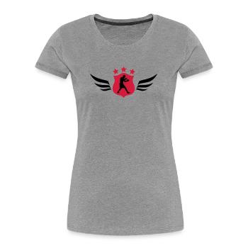 Boxing / Boxen / Boxe - Women's Premium Organic T-Shirt - heather grey - Front - Mia (176cm)