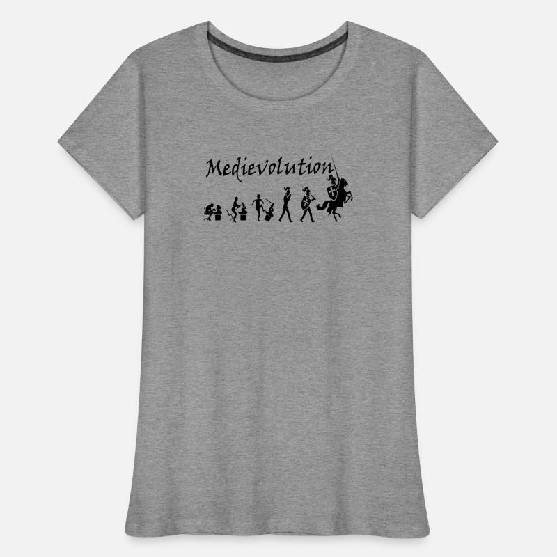Medievolution – L’évolution médiévale T-shirt bio Premium Femme