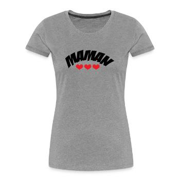 Mom / Mother's Day - Women's Premium Organic T-Shirt - heather grey - Front - Mia (176cm)