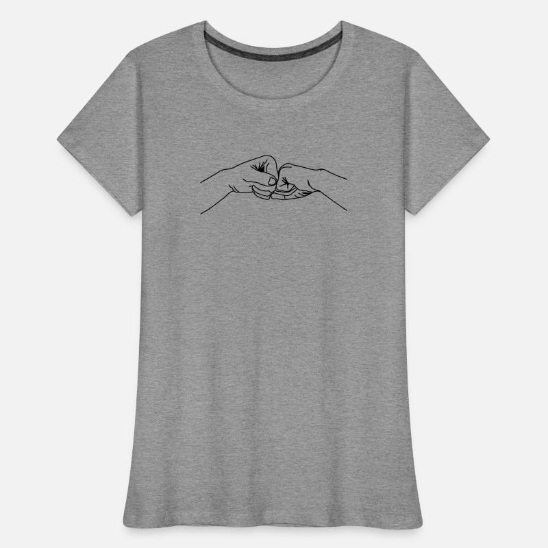 Hand gesture, collaboration, teamwork Women's Premium Organic T-Shirt