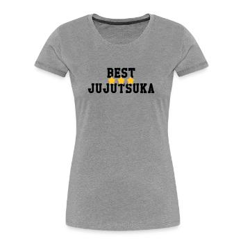 Jujutsu Jiu Jitsu Jiujitsu Ju-jitsu Jiu-jitsu - Women's Premium Organic T-Shirt - heather grey - Front - Mia (176cm)