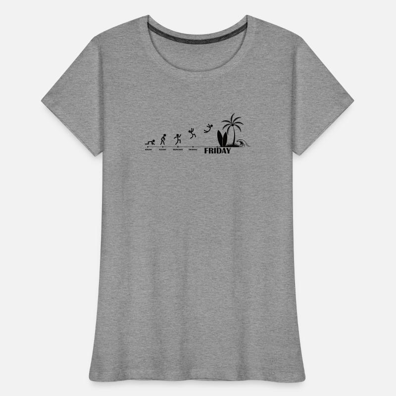 Finally Friday Beach Evolution Women's Premium Organic T-Shirt