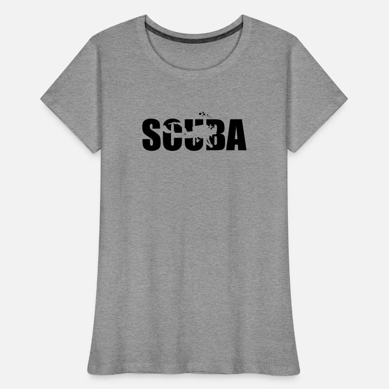 Conception de plongée pour les amateurs de plongée T-shirt bio Premium Femme