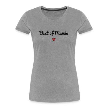 OMA. MAMA. OMA. MUTTERTAG - Frauen Premium Bio T-Shirt - Grau meliert - Vorne - Mia (176cm)