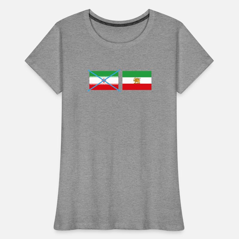Smashed Iran flags Women's Premium Organic T-Shirt