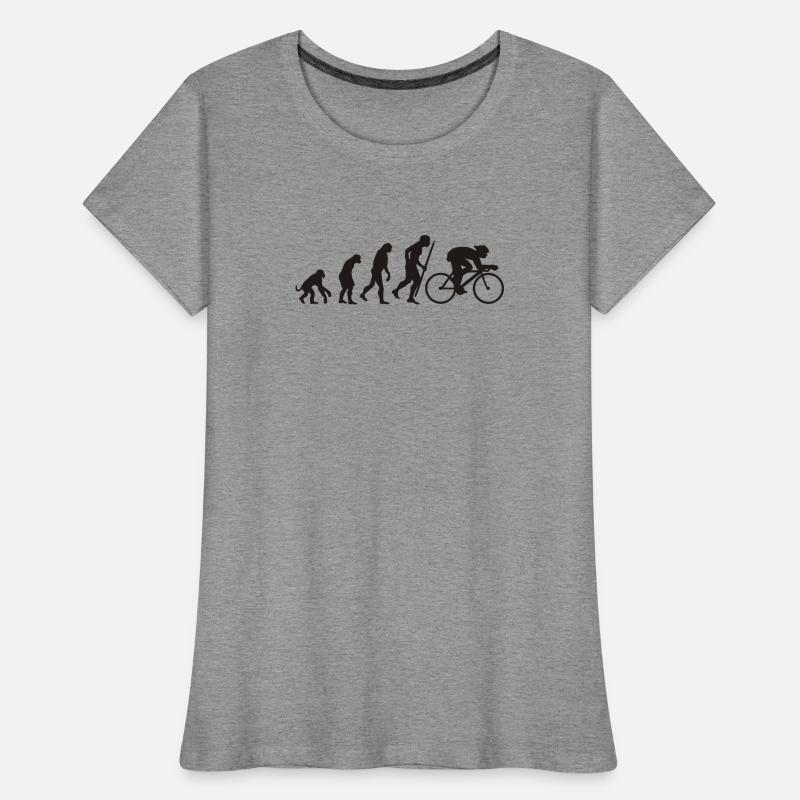 Evolution du cyclisme T-shirt bio Premium Femme