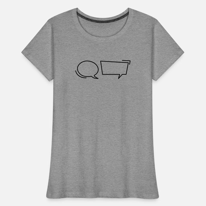 Comic speech bubbles Women's Premium Organic T-Shirt