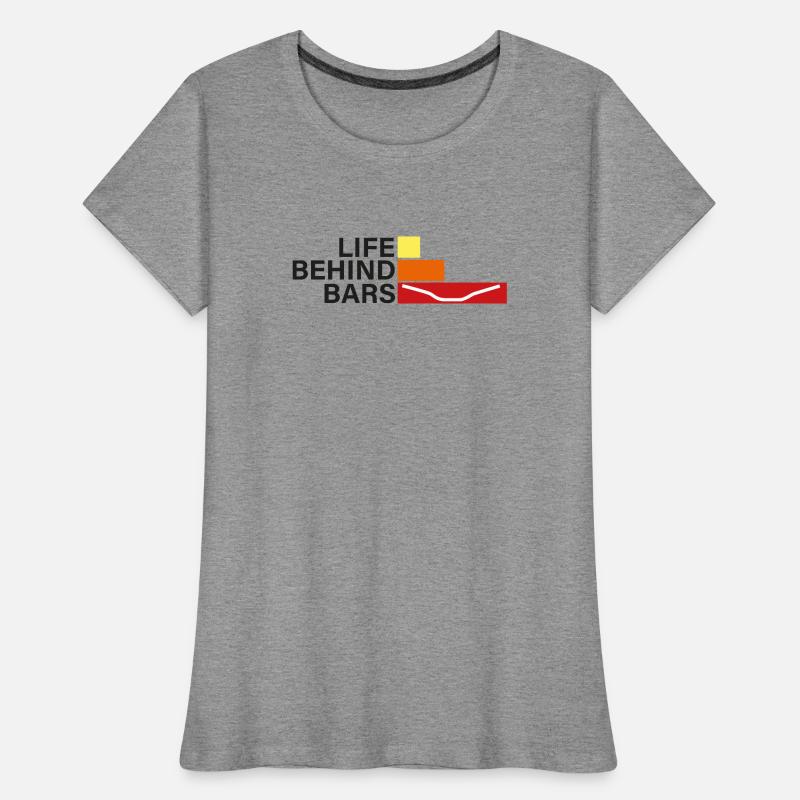 LEBEN HINTER GITTERN Leben hinter Hanteln Frauen Premium Bio T-Shirt