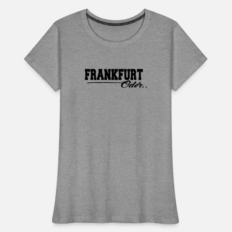 Frankfurt Oder Schriftzug Frauen Premium Bio T-Shirt