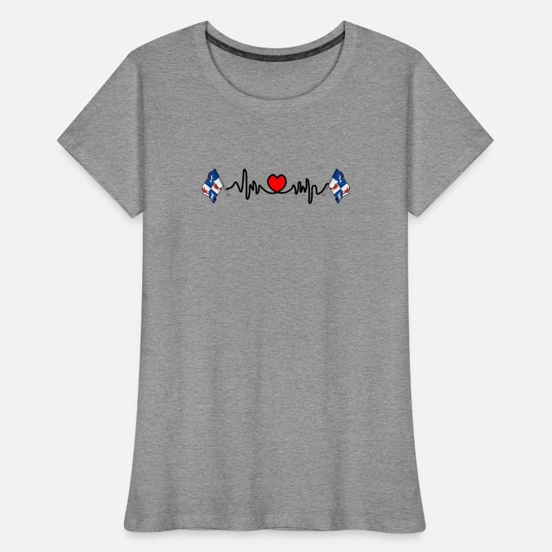 Norrbotten Herzfrequenz-Design Frauen Premium Bio T-Shirt