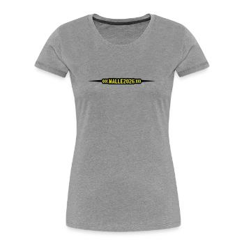 Malle 2026 Mallorca - Women's Premium Organic T-Shirt - heather grey - Front - Mia (176cm)