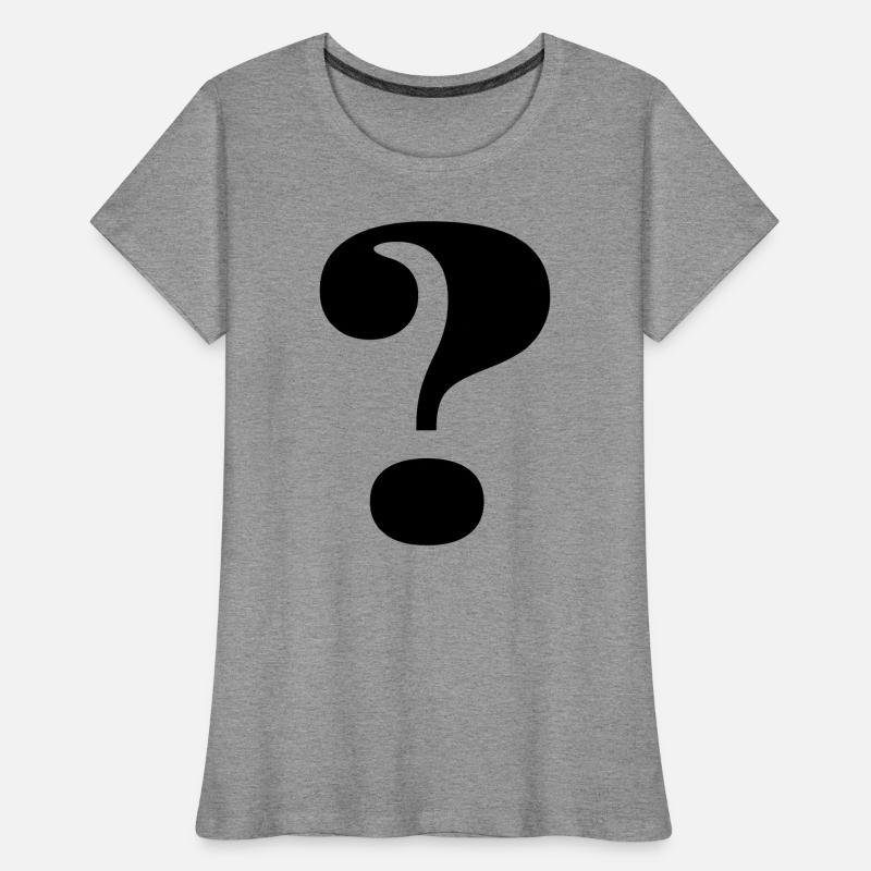 Grand point d’interrogation T-shirt bio Premium Femme