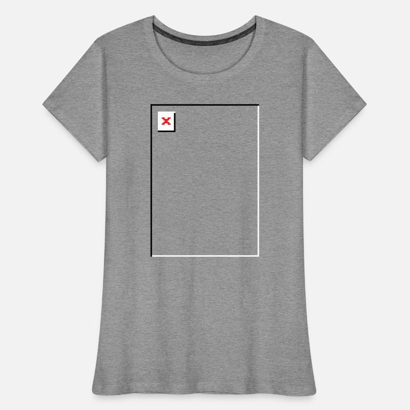 Missing Image – File Not Found Hochformat Frauen Premium Bio T-Shirt
