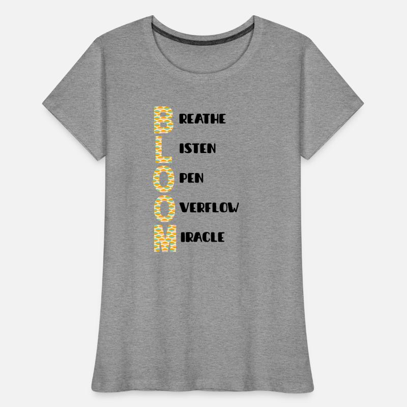 BLOOM Vertical Pattern Colors Women's Premium Organic T-Shirt