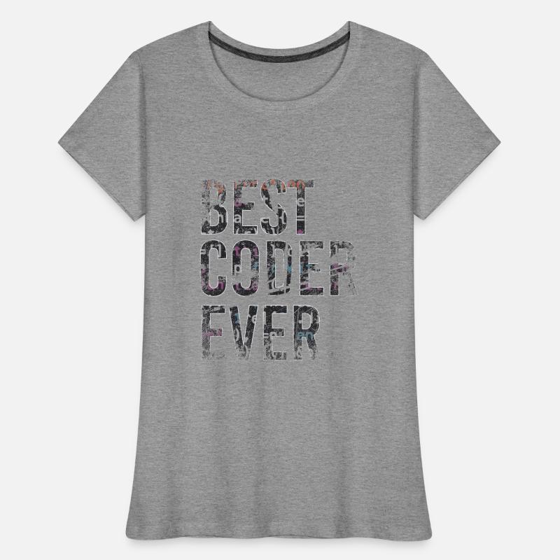 Meilleur codeur jamais codé T-shirt bio Premium Femme