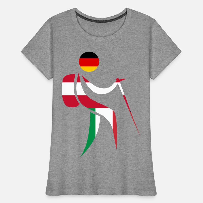 Alpenüberquerung E5 Wandern Frauen Premium Bio T-Shirt