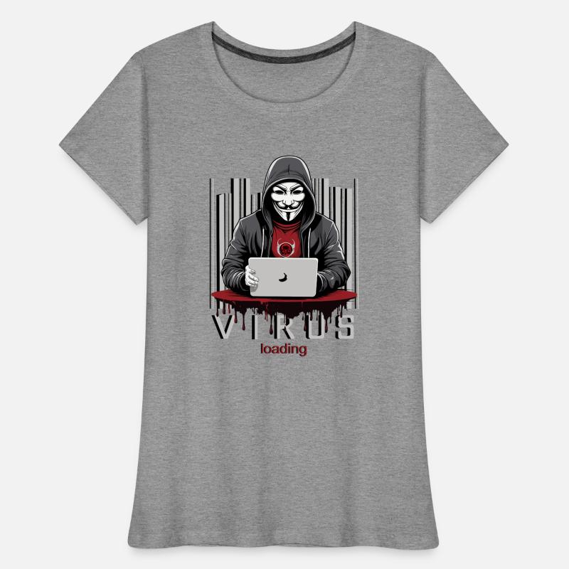 Anonymous Hacker Frauen Premium Bio T-Shirt