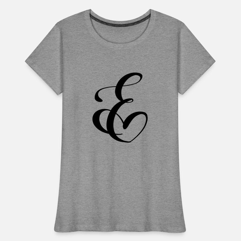 Herz E Frauen Premium Bio T-Shirt