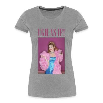 Clueless Porträt Highschool Schülerin Cher - Frauen Premium Bio T-Shirt - Grau meliert - Vorne - Mia (176cm)