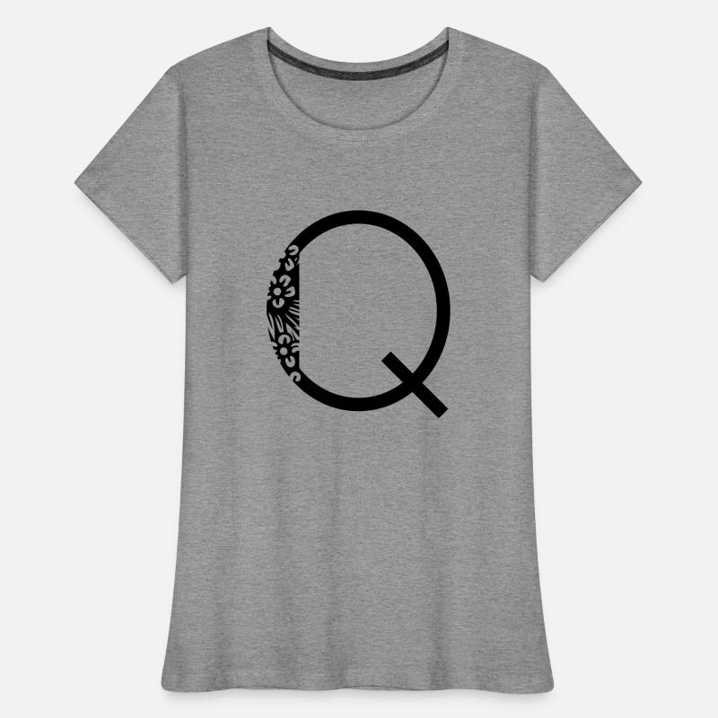 Buchstabe Q Frauen Premium Bio T-Shirt