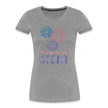 Women In Stem - Engineering - Women's Premium Organic T-Shirt - heather grey - Front - Mia (176cm)