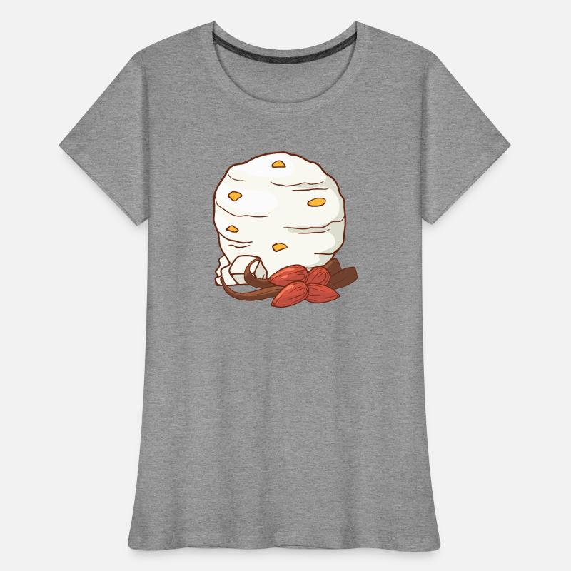 Vanille Mandel Eis Speiseeis Eiskrem Eiscreme Frauen Premium Bio T-Shirt