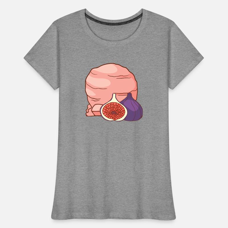 Feigenfrucht Eis Speiseeis Eiskrem Eiscreme Frauen Premium Bio T-Shirt