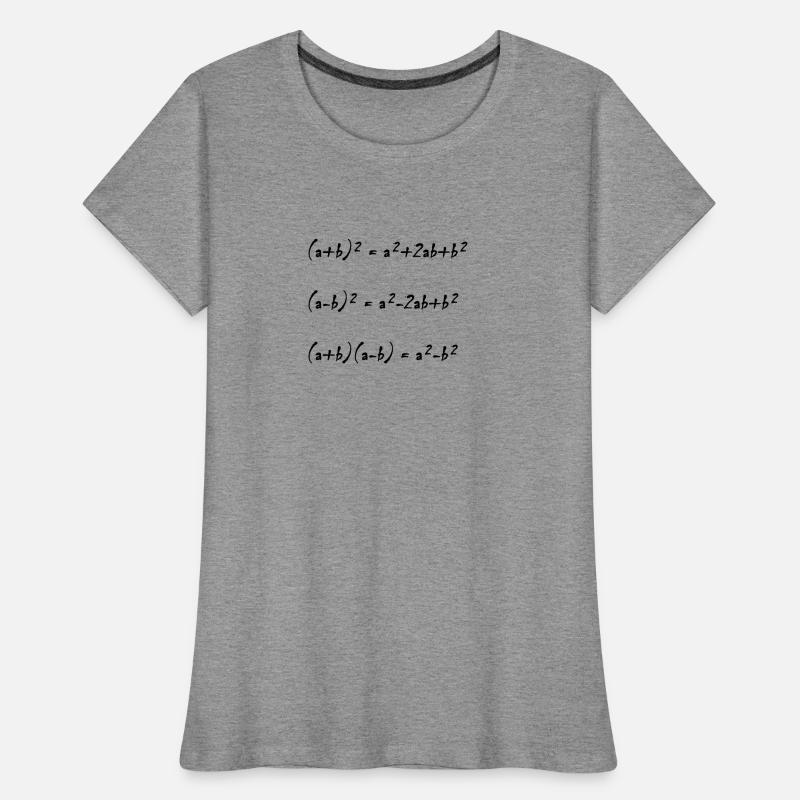 Binomial Formulas Math Design Gift Idea Women's Premium Organic T-Shirt