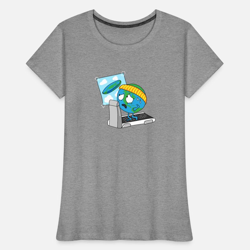 round earth disk earth disk globe planet Women's Premium Organic T-Shirt