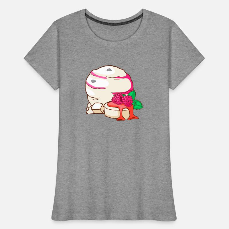 Panna cotta Eis Speiseeis Eiskrem Eiscreme Frauen Premium Bio T-Shirt