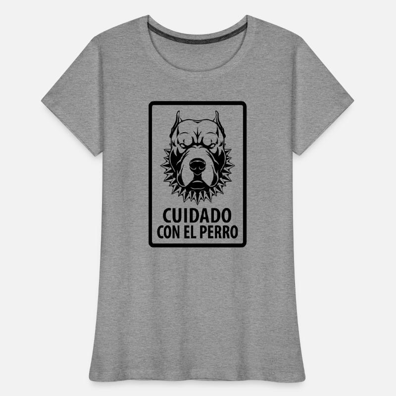 cuidado con el Perro Women's Premium Organic T-Shirt