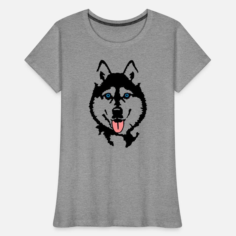 Husky T-shirt bio Premium Femme