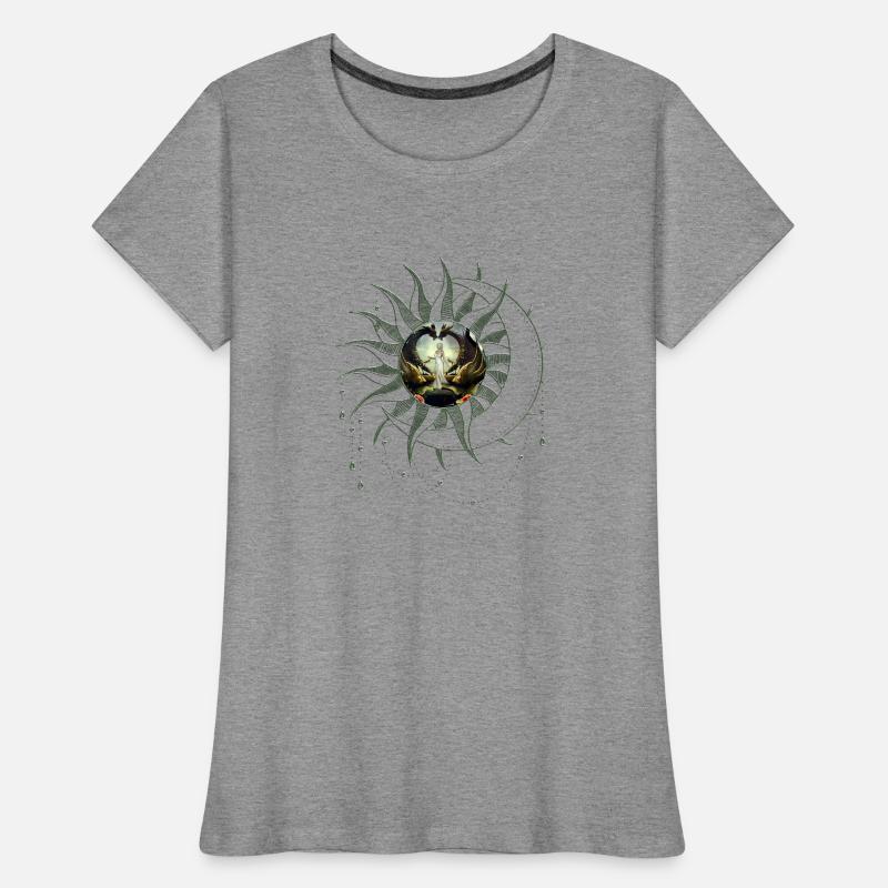 Wunderbare Fee am Drachentor Frauen Premium Bio T-Shirt