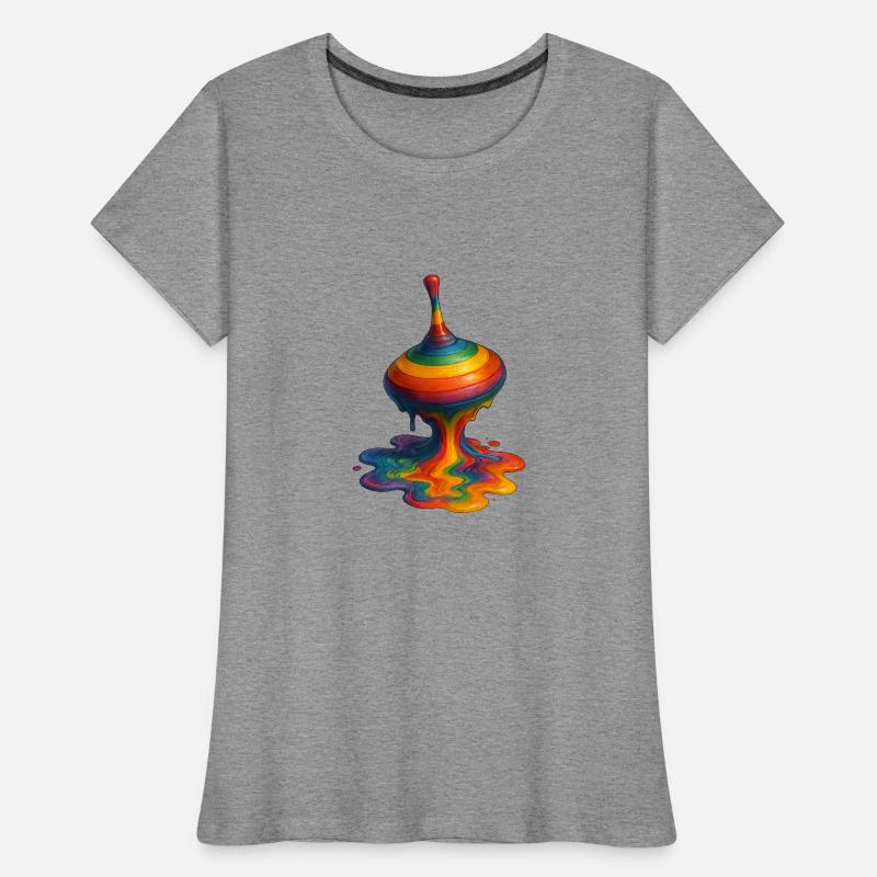 Schmelzender Kreisel Frauen Premium Bio T-Shirt