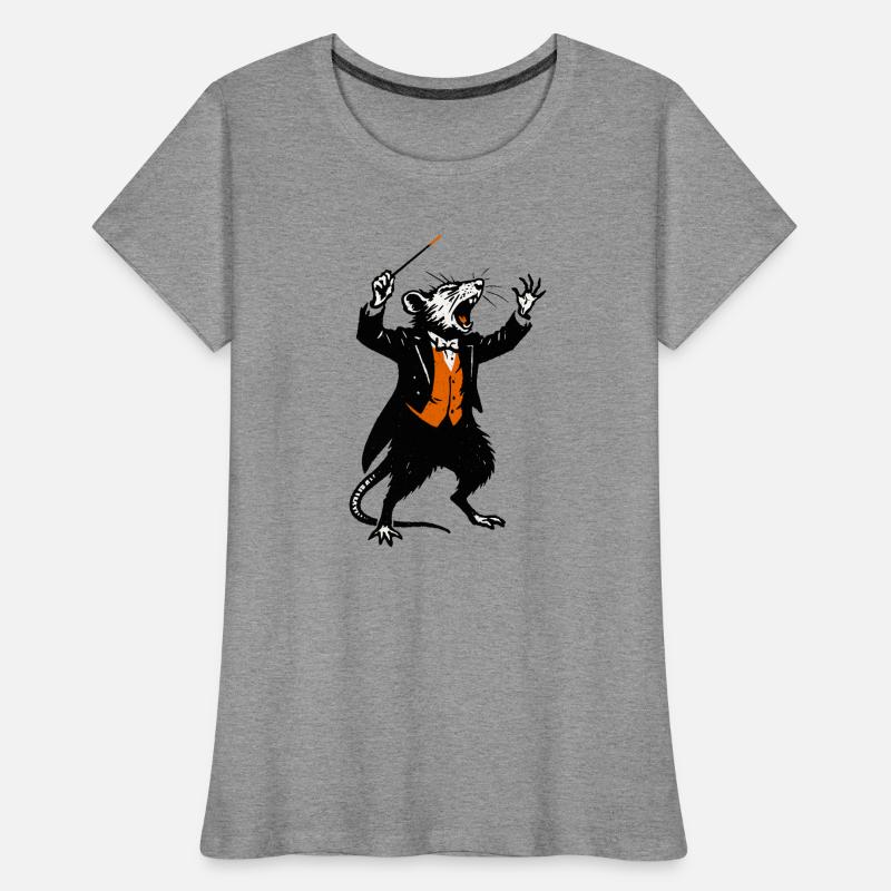 Ratte als Dirigent im Smoking Frauen Premium Bio T-Shirt