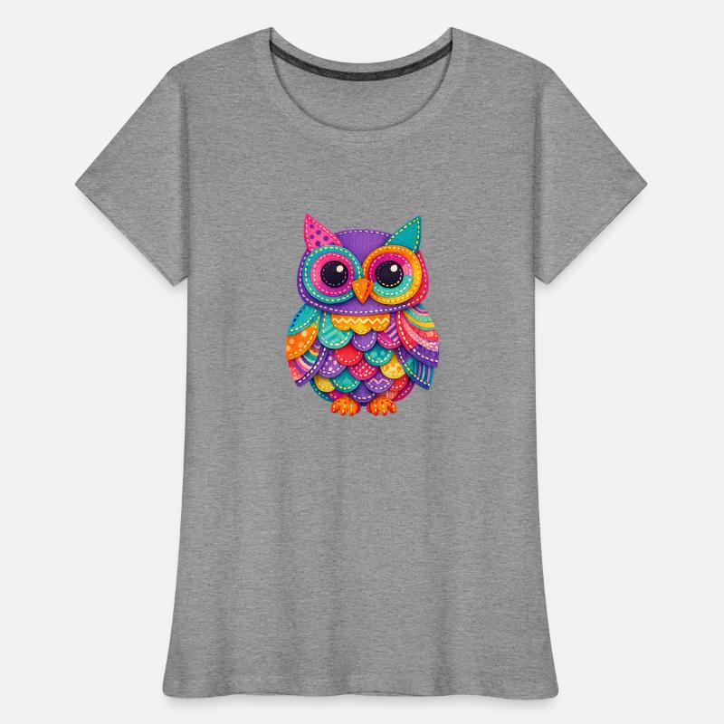 Patchwork Owl Magic Women's Premium Organic T-Shirt