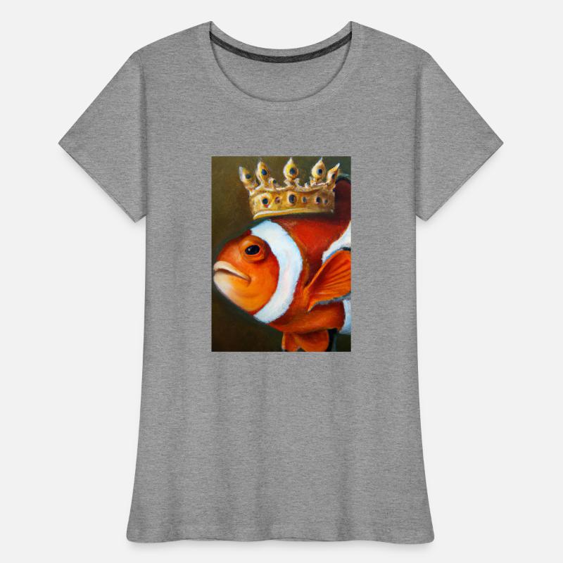 Clownfisch mit einer Krone Frauen Premium Bio T-Shirt