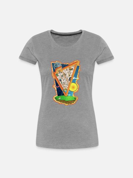 Endless Chase Teil 2 - Frauen Premium Bio T-Shirt - Grau meliert