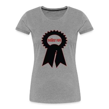 Best Dad - Women's Premium Organic T-Shirt - heather grey - Front - Mia (176cm)