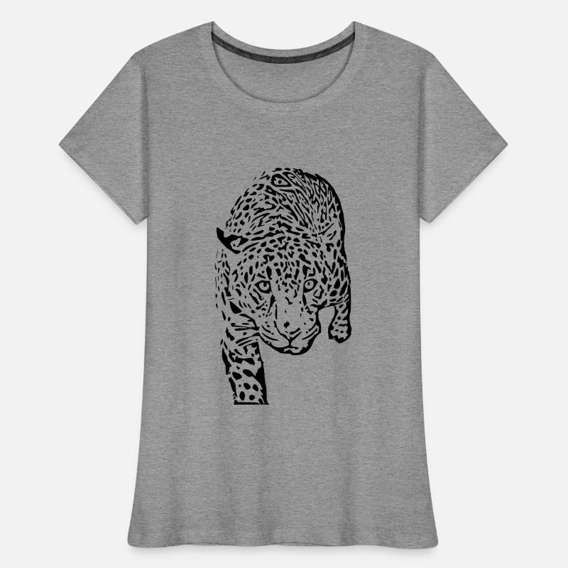 Leopard Black Black Leopard Women's Premium Organic T-Shirt