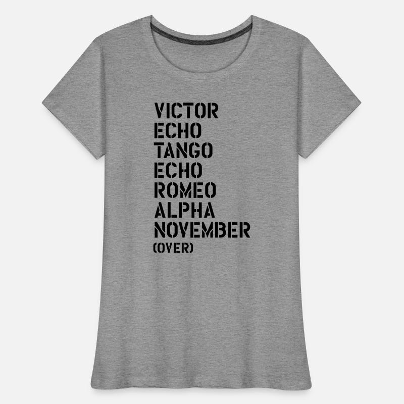 Victor Echo Tango Echo Romeo... over - VETERAN Women's Premium Organic T-Shirt