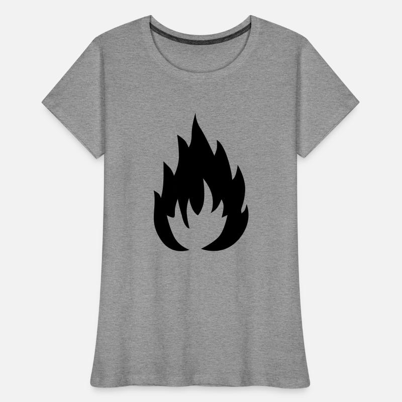 Flamme Frauen Premium Bio T-Shirt