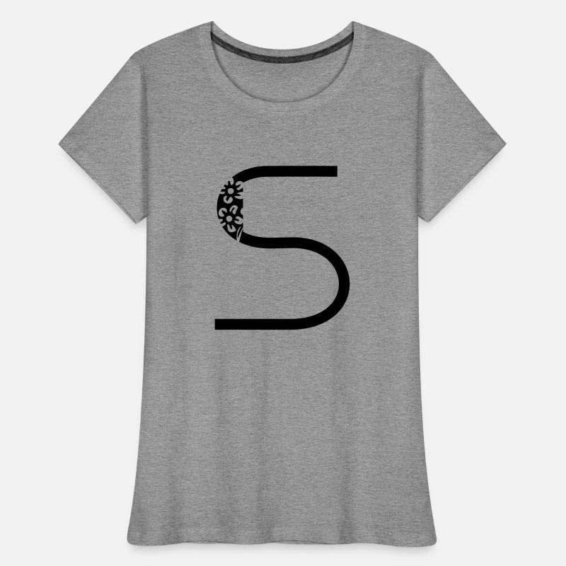Buchstabe S Frauen Premium Bio T-Shirt