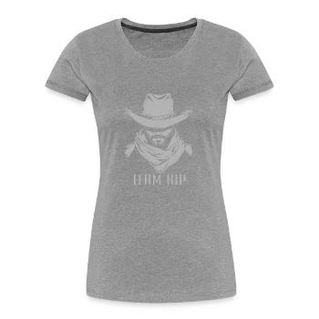Yellowstone Team Rip Reiten Pferde TV Serie - Frauen Premium Bio T-Shirt - Grau meliert - Vorne - Mia (176cm)