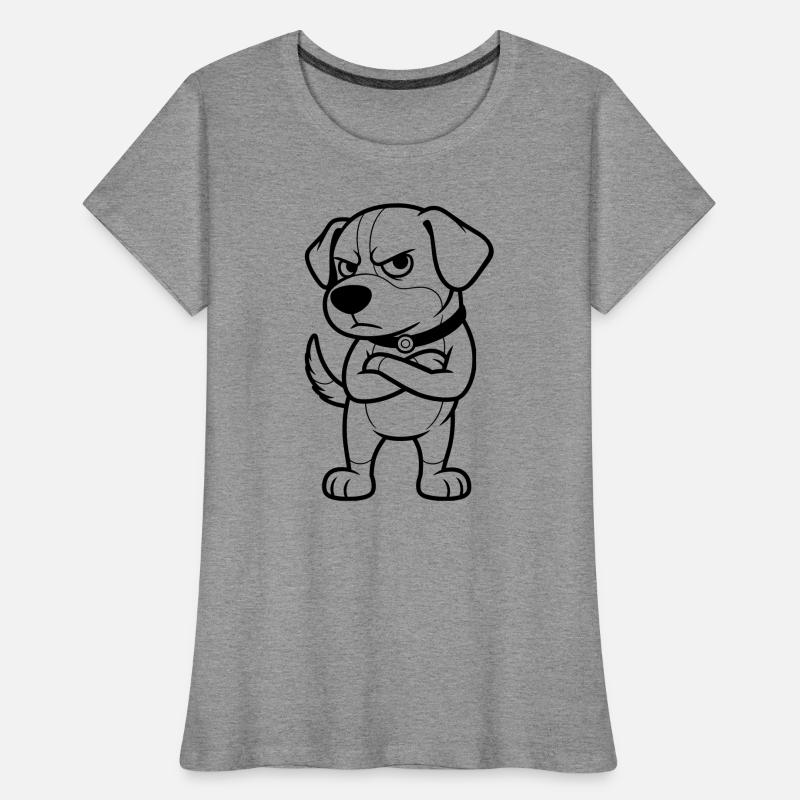 grumpy dog Women's Premium Organic T-Shirt