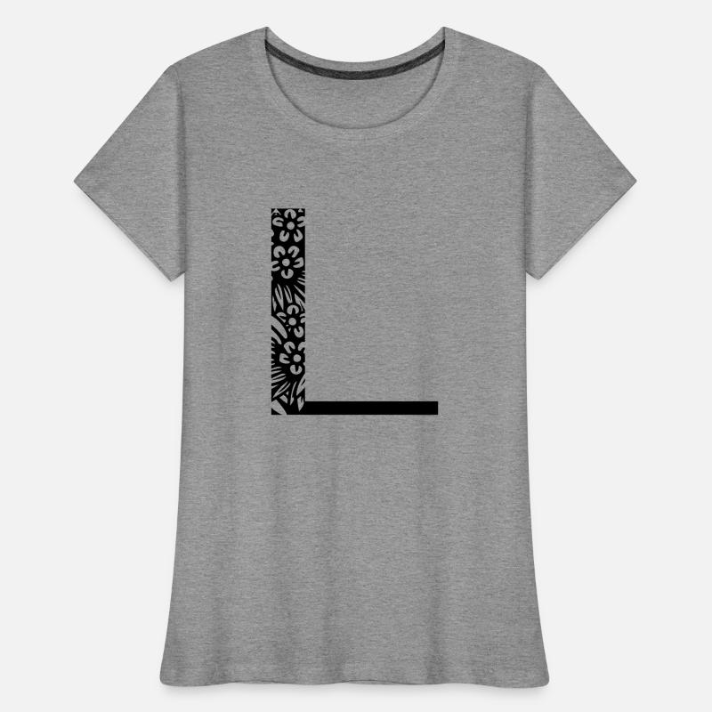 Buchstabe L Frauen Premium Bio T-Shirt